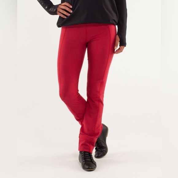 Lululemon Pedal Power Tight, Deepest Cranberry, Size 4 - Picture 2 of 16